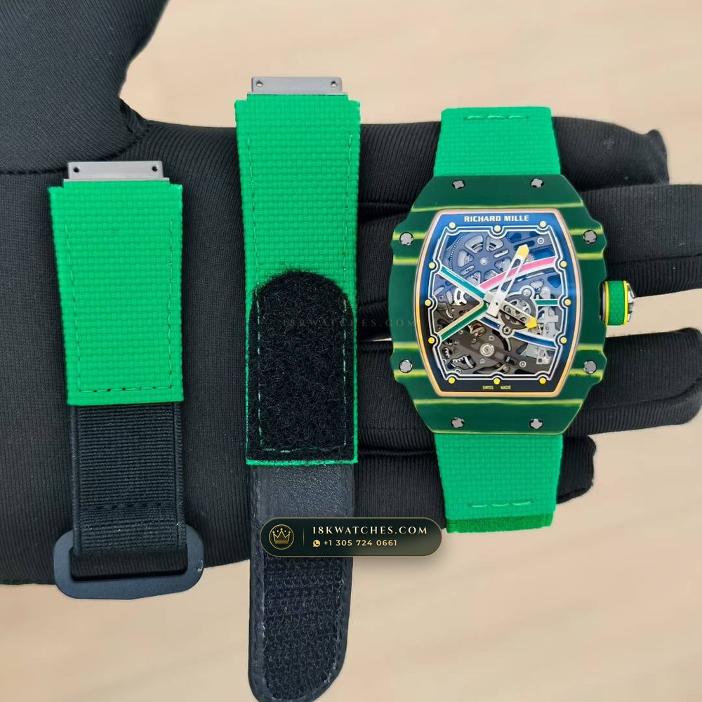 Richard Mille RM 67-02 Automatic Extra-Flat Wayde van Niekerk Green & Yellow Quartz TPT Geneva Atelier Spec