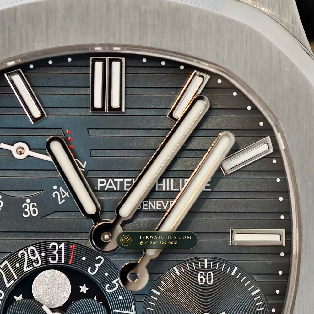 Patek Philippe Nautilus Moonphase & Power Reserve Geneva Atelier Spec Ref. 5712A — Studio Gallery Plate III in 904L Stainless Steel Custom Architecture (116.7g Verified Mass, Patek Philippe Cal. 240 PS IRM C LU - 22K Gold Micro-Rotor)