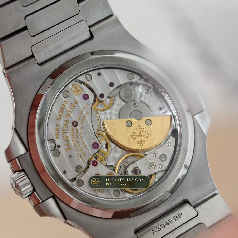 Patek Philippe Nautilus Moonphase & Power Reserve Geneva Atelier Spec Ref. 5712A — Studio Gallery Plate IX in 904L Stainless Steel Custom Architecture (116.7g Verified Mass, Patek Philippe Cal. 240 PS IRM C LU - 22K Gold Micro-Rotor)