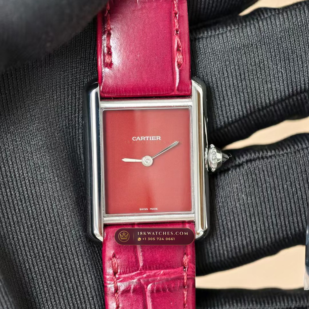 Cartier Tank Must Medium Classic Silvered Dial Ref. WSTA0041 — Studio Gallery Plate III in 904L Stainless Steel Custom Architecture (45.5g Verified Mass, Cartier Manufacture Cal. 1917 MC)