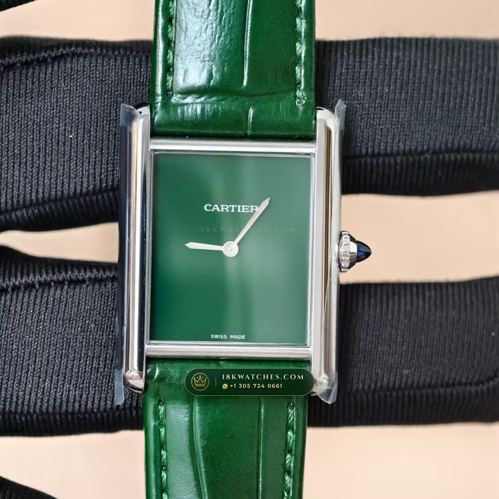 Cartier Tank Must Medium Classic Silvered Dial Ref. WSTA0041 — Studio Gallery Plate IV in 904L Stainless Steel Custom Architecture (45.5g Verified Mass, Cartier Manufacture Cal. 1917 MC)