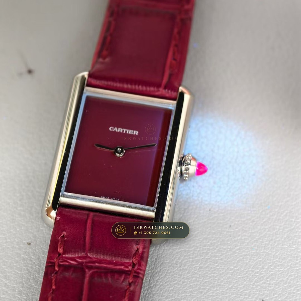 Cartier Tank Must Medium Classic Silvered Dial Ref. WSTA0041 — Studio Gallery Plate VIII in 904L Stainless Steel Custom Architecture (45.5g Verified Mass, Cartier Manufacture Cal. 1917 MC)