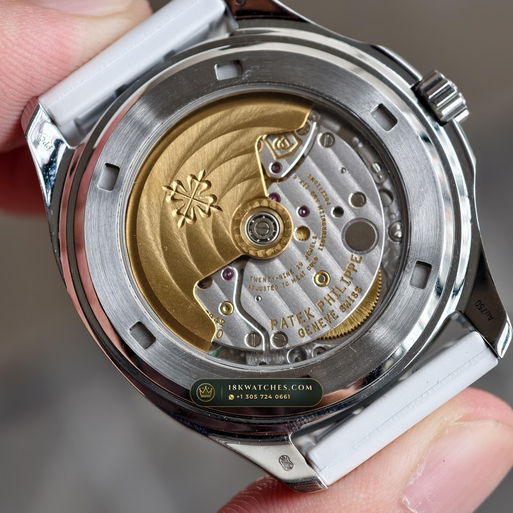 Patek Philippe Aquanaut Luce Haute Joaillerie 18K White Gold Ref. 5062/450G-010 — Studio Gallery Plate IX in 18K White Gold Au750 (114.5g Verified Mass, Patek Philippe Cal. 26-330 S C - 21K Gold Rotor)