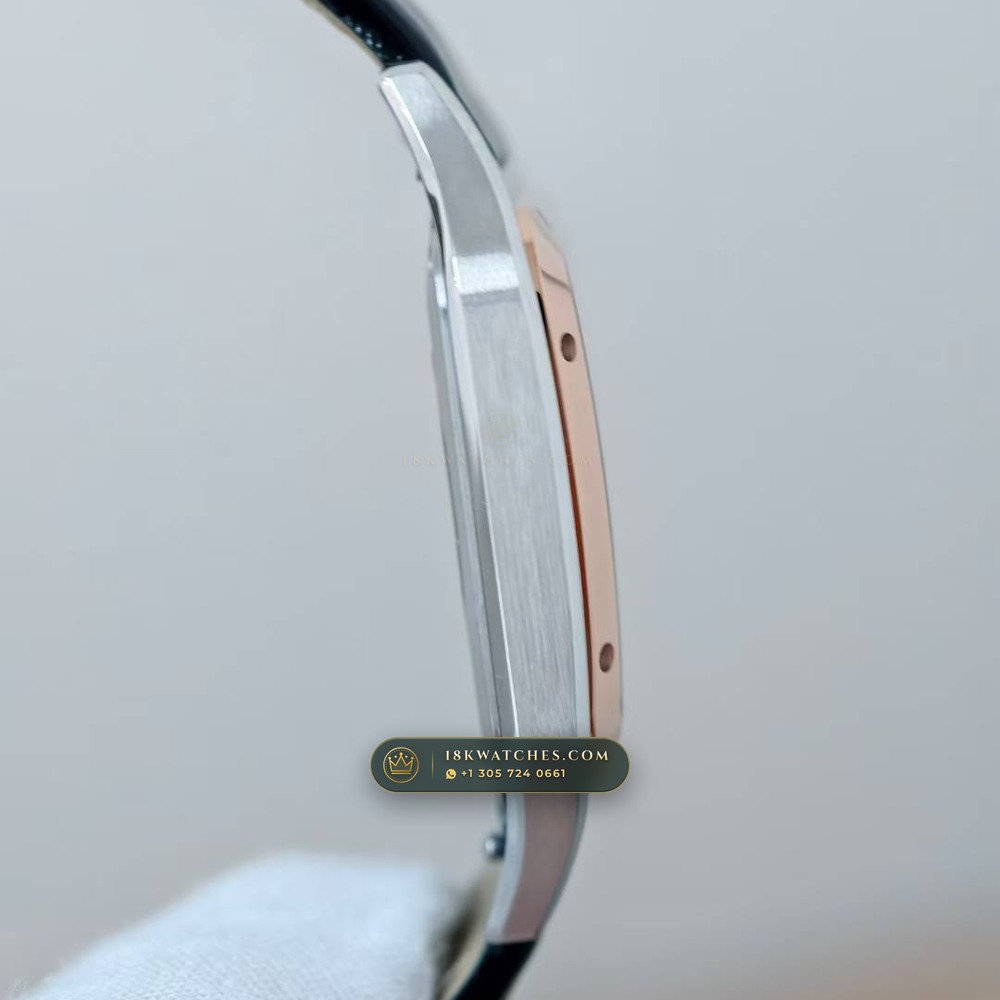 Cartier Santos-Dumont Medium Roman Dial Alligator Strap Ref. WSSA0023 — Studio Gallery Plate IV in 904L Stainless Steel Custom Architecture (115.9g Verified Mass, Cartier Manufacture Cal. 1847 MC / Skeleton Cal. 9611 MC)