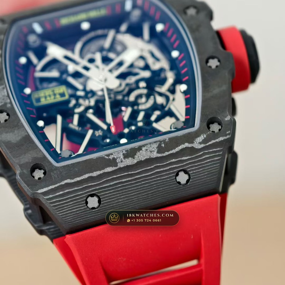 Richard Mille RM 35-02 Rafael Nadal Automatic Master Watchmaker Spec — Studio Gallery Plate V in Carbon TPT & Grade 5 Titanium (50.3g Verified Mass, Richard Mille Cal. RMAL1 Variable-Geometry Rotor)
