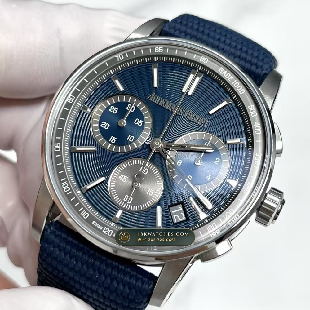 Audemars Piguet Code 11.59 Selfwinding Chronograph 41mm Ref. 26393ST.OO.A348KB.01 — Studio Gallery Plate III in 904L Stainless Steel Custom Architecture (107.5g Verified Mass, Audemars Piguet Cal. 4401 Flyback Chronograph)