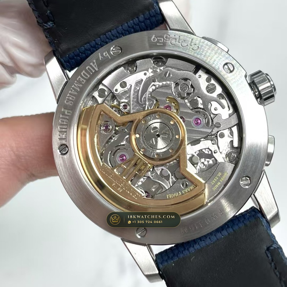 Audemars Piguet Code 11.59 Selfwinding Chronograph 41mm Ref. 26393ST.OO.A348KB.01 — Studio Gallery Plate VII in 904L Stainless Steel Custom Architecture (107.5g Verified Mass, Audemars Piguet Cal. 4401 Flyback Chronograph)