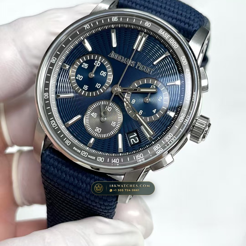 Audemars Piguet Code 11.59 Selfwinding Chronograph 41mm Ref. 26393ST.OO.A348KB.01 — Studio Gallery Plate VIII in 904L Stainless Steel Custom Architecture (107.5g Verified Mass, Audemars Piguet Cal. 4401 Flyback Chronograph)
