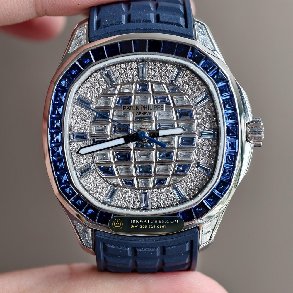 Patek Philippe Aquanaut Luce Haute Joaillerie Diamond-Set Bezel 18K White Gold Ref. 5268/461G-001