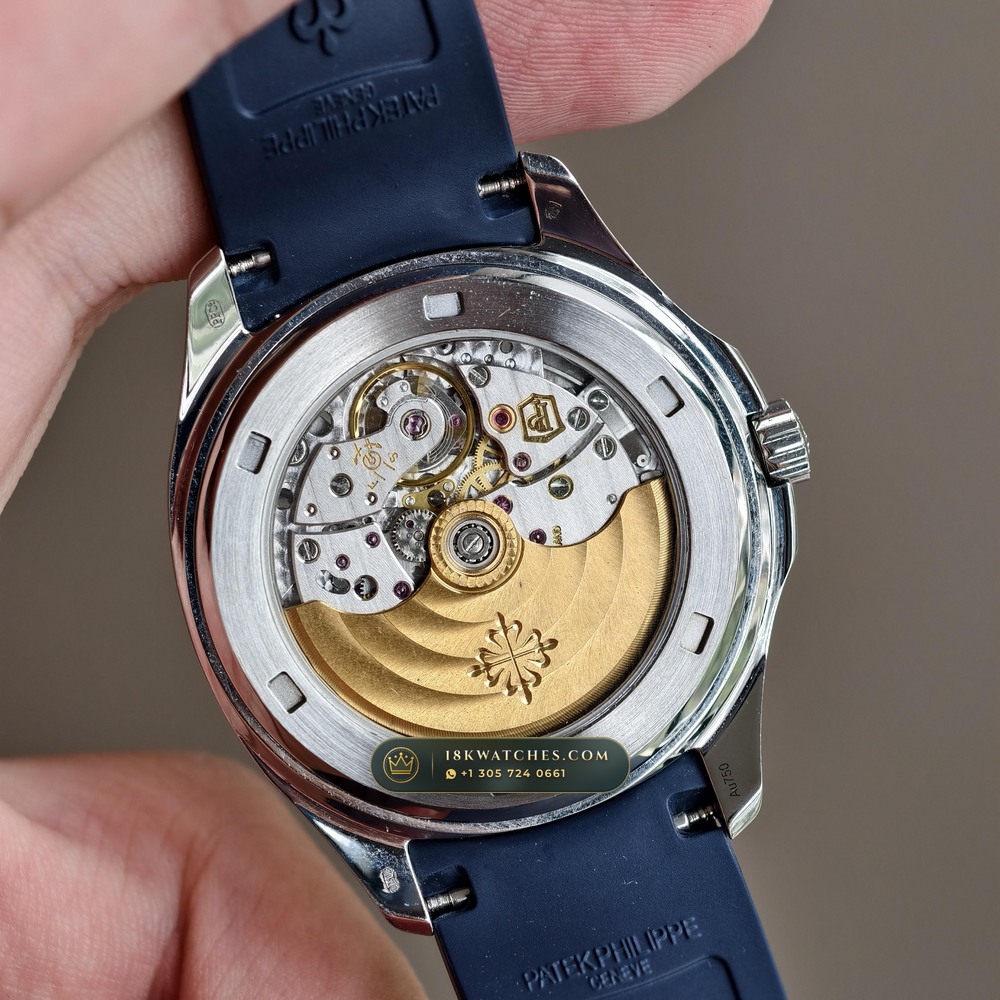 Patek Philippe Aquanaut Luce Haute Joaillerie Diamond-Set Bezel 18K White Gold Ref. 5268/461G-001 — Studio Gallery Plate VII in 18K White Gold Au750 (114.5g Verified Mass, Patek Philippe Cal. 26-330 S C - 21K Gold Rotor)