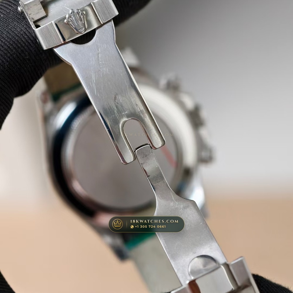 Rolex Cosmograph Daytona Beach Pastel Lizard Strap Collector Edition 18K White Gold Ref. 116519 — Studio Gallery Plate V in 18K White Gold Au750 (138.6g Verified Mass, Rolex Manufacture Cal. 4130 - 72h Power Reserve)