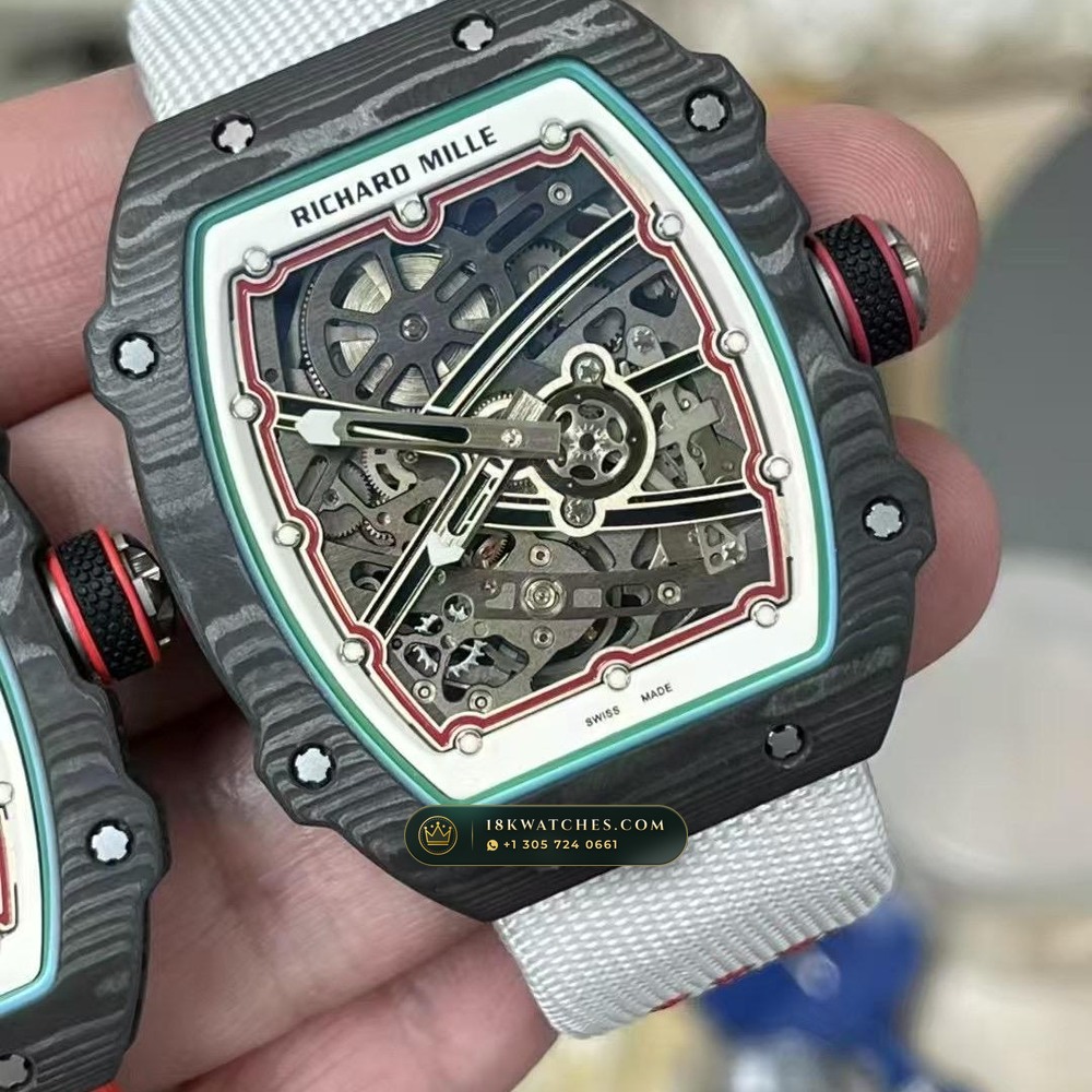 Richard Mille RM 67-02 Automatic Extra-Flat Hand-Chamfered Bevel Spec — Studio Gallery Plate II in Carbon TPT & Grade 5 Titanium (33.3g Verified Mass, Richard Mille Cal. CRMA7 Skeletonized Titanium)