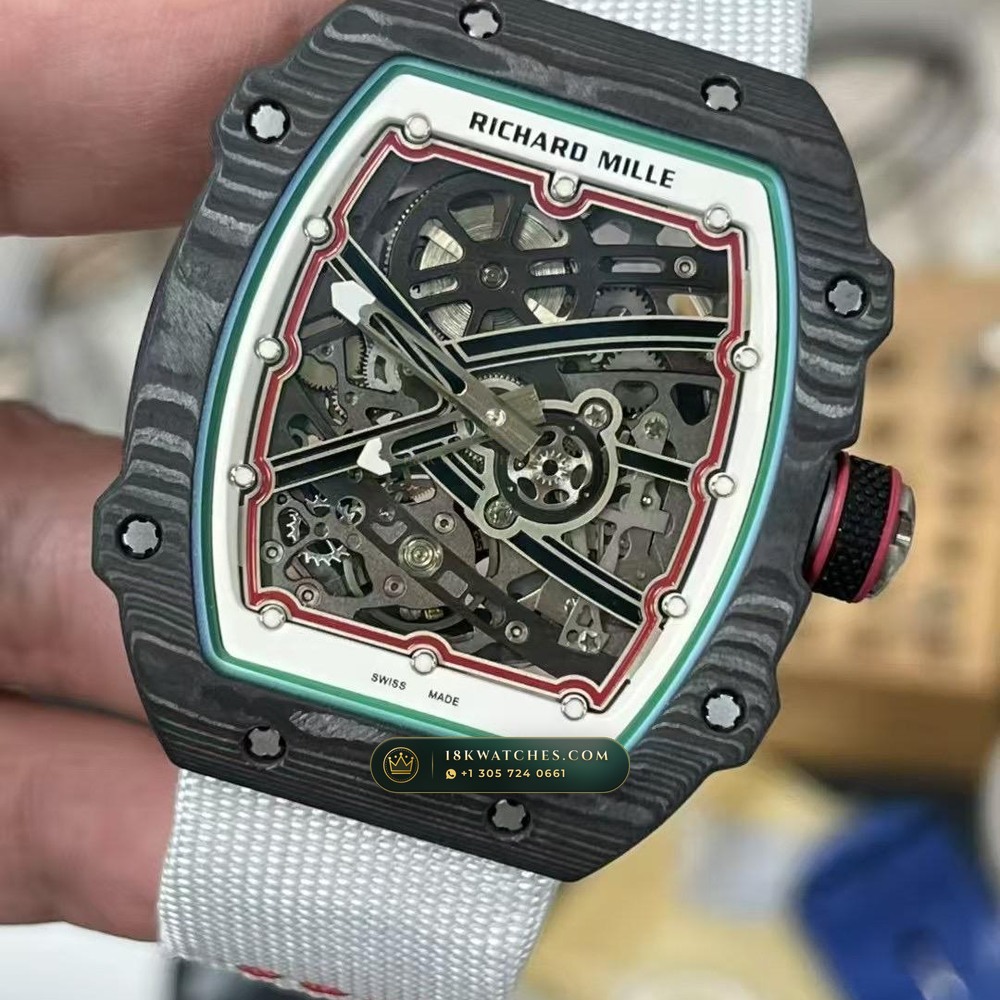 Richard Mille RM 67-02 Automatic Extra-Flat Hand-Chamfered Bevel Spec — Studio Gallery Plate III in Carbon TPT & Grade 5 Titanium (33.3g Verified Mass, Richard Mille Cal. CRMA7 Skeletonized Titanium)