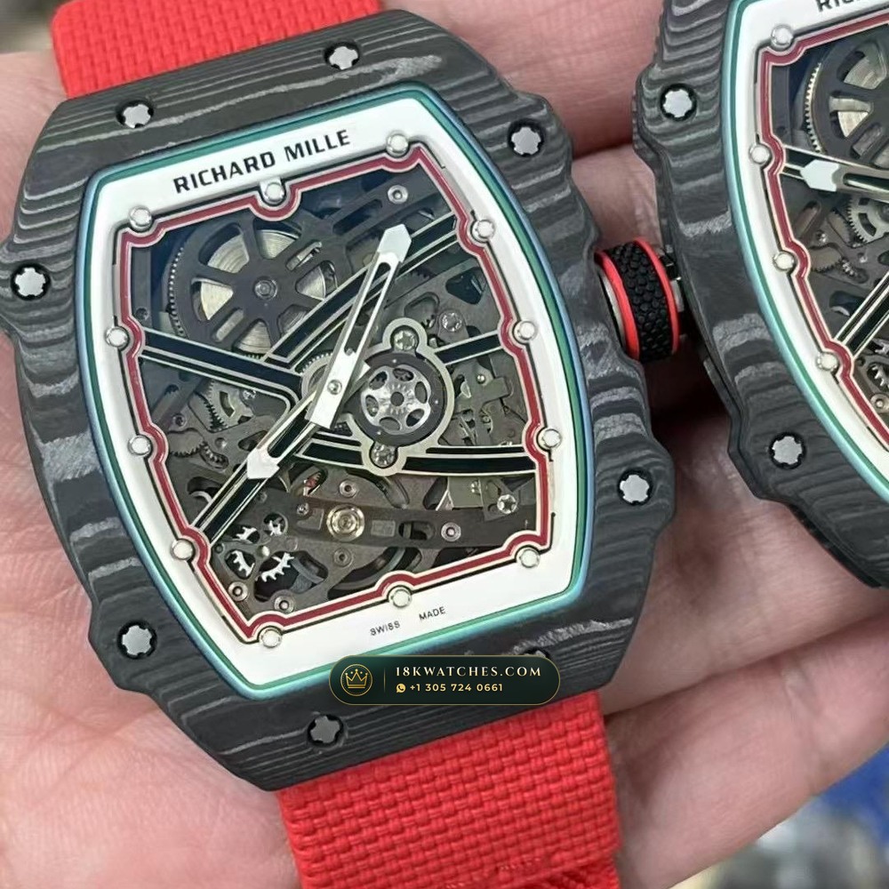 Richard Mille RM 67-02 Automatic Extra-Flat Hand-Chamfered Bevel Spec — Studio Gallery Plate IV in Carbon TPT & Grade 5 Titanium (33.3g Verified Mass, Richard Mille Cal. CRMA7 Skeletonized Titanium)