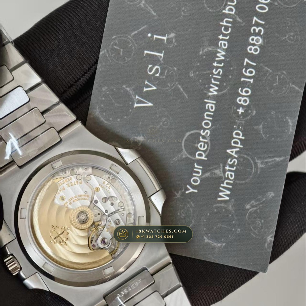 Patek Philippe Nautilus Self-Winding Custom SW Dial Free-Sprung Calibre Ref. 5711A — Studio Gallery Plate VIII in 904L Stainless Steel Custom Architecture (114.9g Verified Mass, Patek Philippe Cal. 26-330 S C / Cal. 324 S C - 21K Gold Rotor)