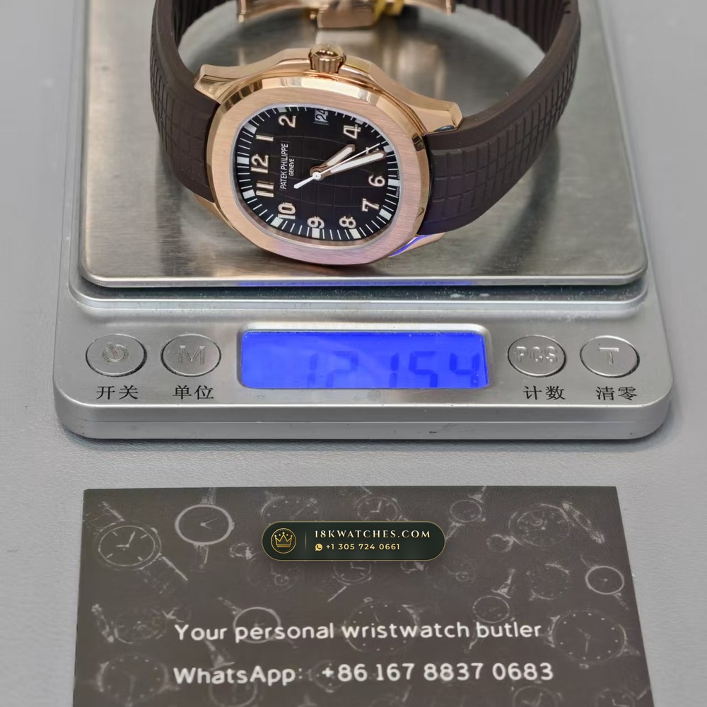 Patek Philippe Aquanaut Extra-Large Self-Winding 18K Rose Gold Master Watchmaker Spec Ref. 5167R — Studio Gallery Plate VII in 18K Rose Gold Au750 (108.6g Verified Mass, Patek Philippe Cal. 324 S C - 21K Gold Rotor)