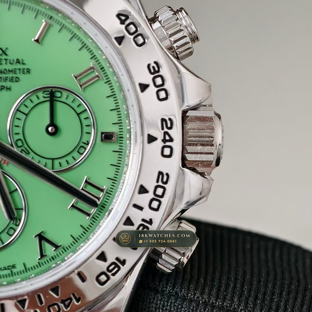 Rolex Cosmograph Daytona Beach Roman Mother-of-Pearl Dial 18K White Gold Ref. 116519 — Studio Gallery Plate IV in 18K White Gold Au750 (139.0g Verified Mass, Rolex Manufacture Cal. 4130 - 72h Power Reserve)