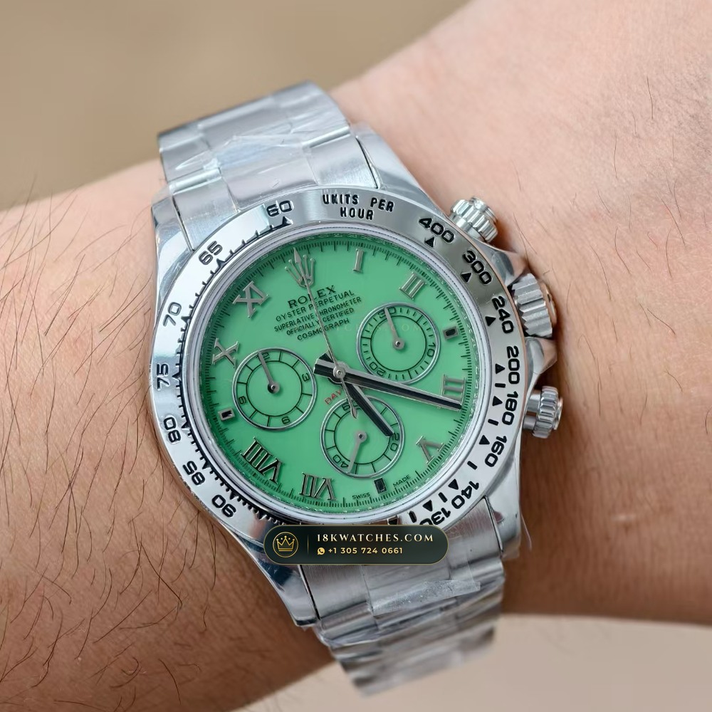 Rolex Cosmograph Daytona Beach Roman Mother-of-Pearl Dial 18K White Gold Ref. 116519 — Studio Gallery Plate VIII in 18K White Gold Au750 (139.0g Verified Mass, Rolex Manufacture Cal. 4130 - 72h Power Reserve)