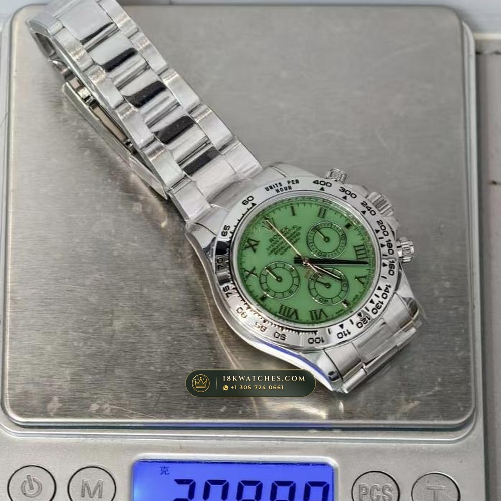 Rolex Cosmograph Daytona Beach Roman Mother-of-Pearl Dial 18K White Gold Ref. 116519 — Studio Gallery Plate IX in 18K White Gold Au750 (139.0g Verified Mass, Rolex Manufacture Cal. 4130 - 72h Power Reserve)