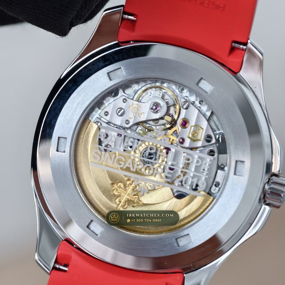 Patek Philippe Aquanaut Extra-Large Self-Winding Singapore Special Edition Ref. 5167A — Studio Gallery Plate VII in 904L Stainless Steel Custom Architecture (79.9g Verified Mass, Patek Philippe Cal. 324 S C - 21K Gold Rotor)