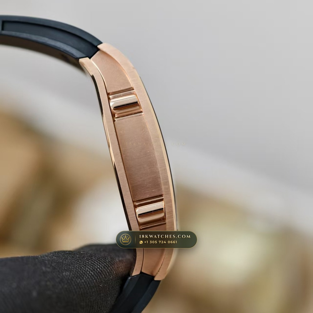 Richard Mille RM 61-01 Yohan Blake Asymmetric 18K Rose Gold — Studio Gallery Plate III in 18K Rose Gold Au750 (98.3g Verified Mass, Richard Mille Cal. RMUL2 Free-Sprung Skeleton)