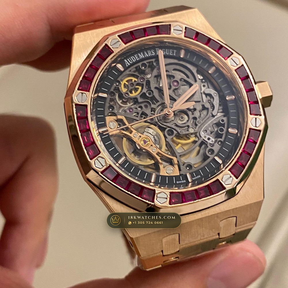 Audemars Piguet Royal Oak Double Balance Wheel Openworked 41mm 18K Rose Gold Ref. 15407OR