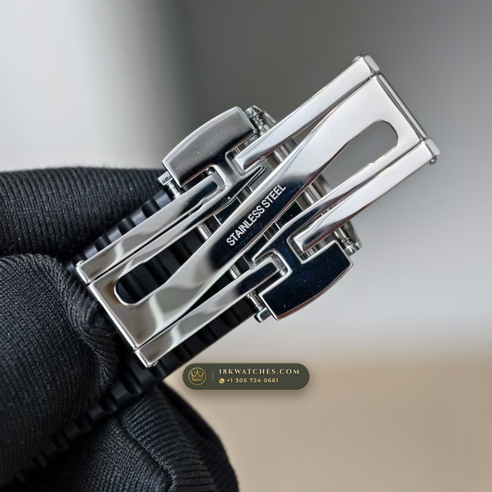 Patek Philippe Aquanaut Extra-Large Self-Winding Monte-Carlo Showroom Spec Ref. 5167A — Studio Gallery Plate VII in 904L Stainless Steel Custom Architecture (79.2g Verified Mass, Patek Philippe Cal. 324 S C - 21K Gold Rotor)