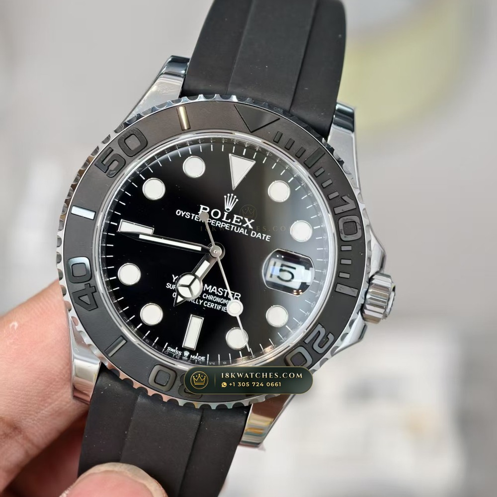 Rolex Yacht-Master 42 18K White Gold Ref. 226659 — Studio Gallery Plate III in 18K White Gold Au750 (170.0g Verified Mass, Rolex Manufacture Cal. 3235 - 70h Power Reserve)