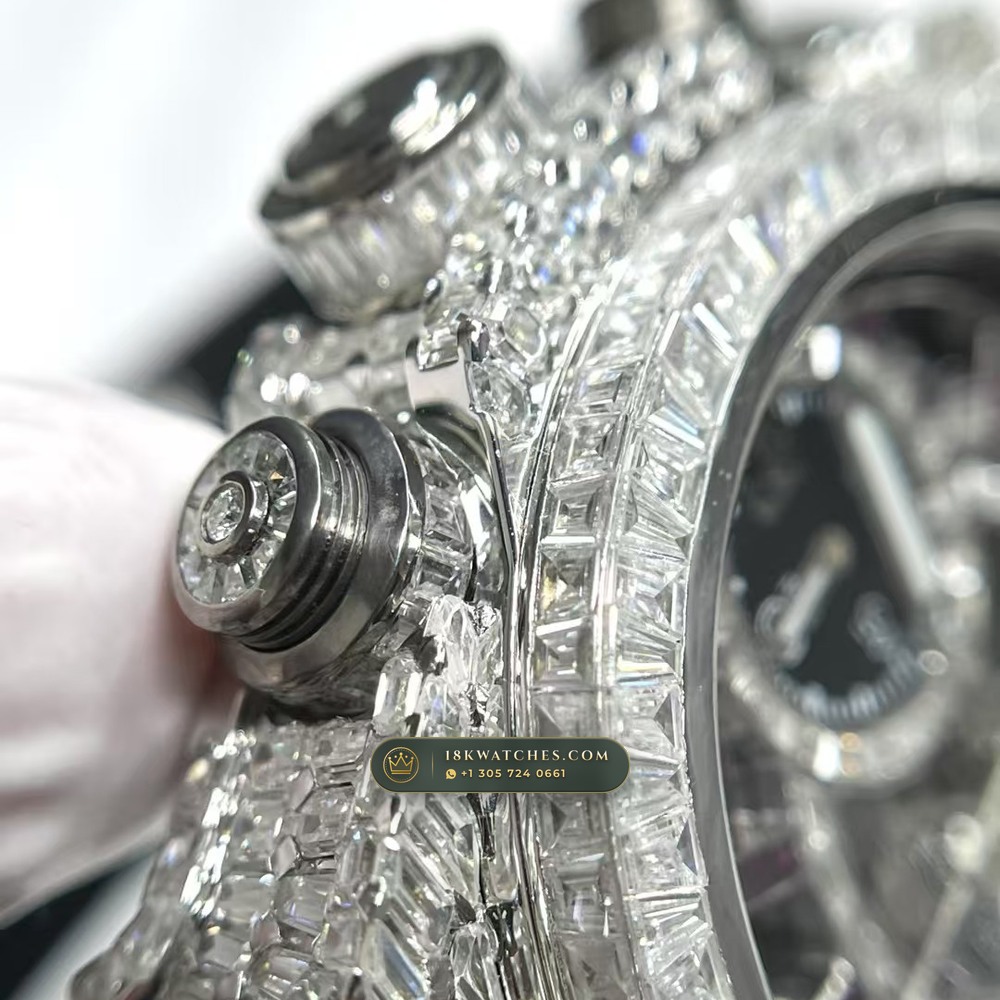Hublot Big Bang Unico 42mm Full VVS Diamond & Ruby Rehaut Edition Ref. 441.NX.1170.RX — Studio Gallery Plate V in Grade 5 Titanium Monobloc (120.3g Verified Mass, Hublot Unico Flyback Chronograph Cal. HUB1280)