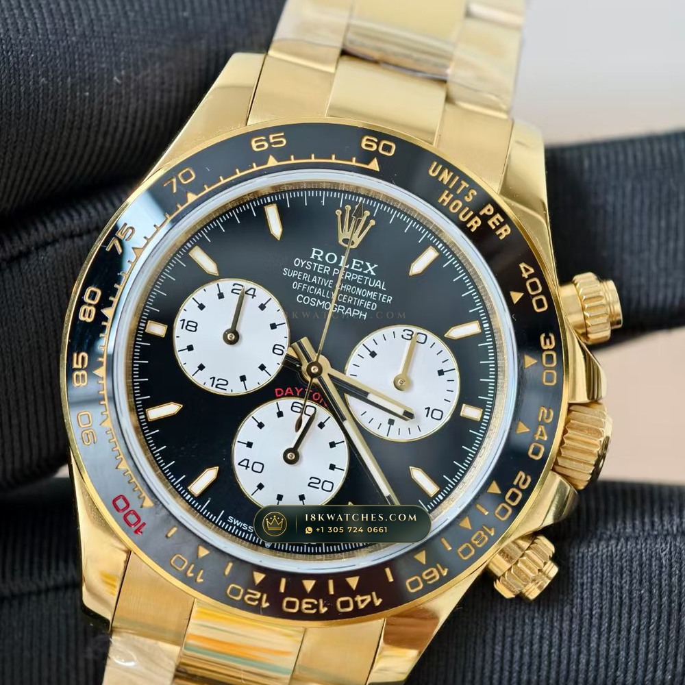 Rolex Cosmograph Daytona Le Mans 100th Anniversary 18K Yellow Gold Ref. 126528LN — Studio Gallery Plate III in 18K Yellow Gold Au750 (216.9g Verified Mass, Rolex Manufacture Cal. 4132 - 24h Le Mans)