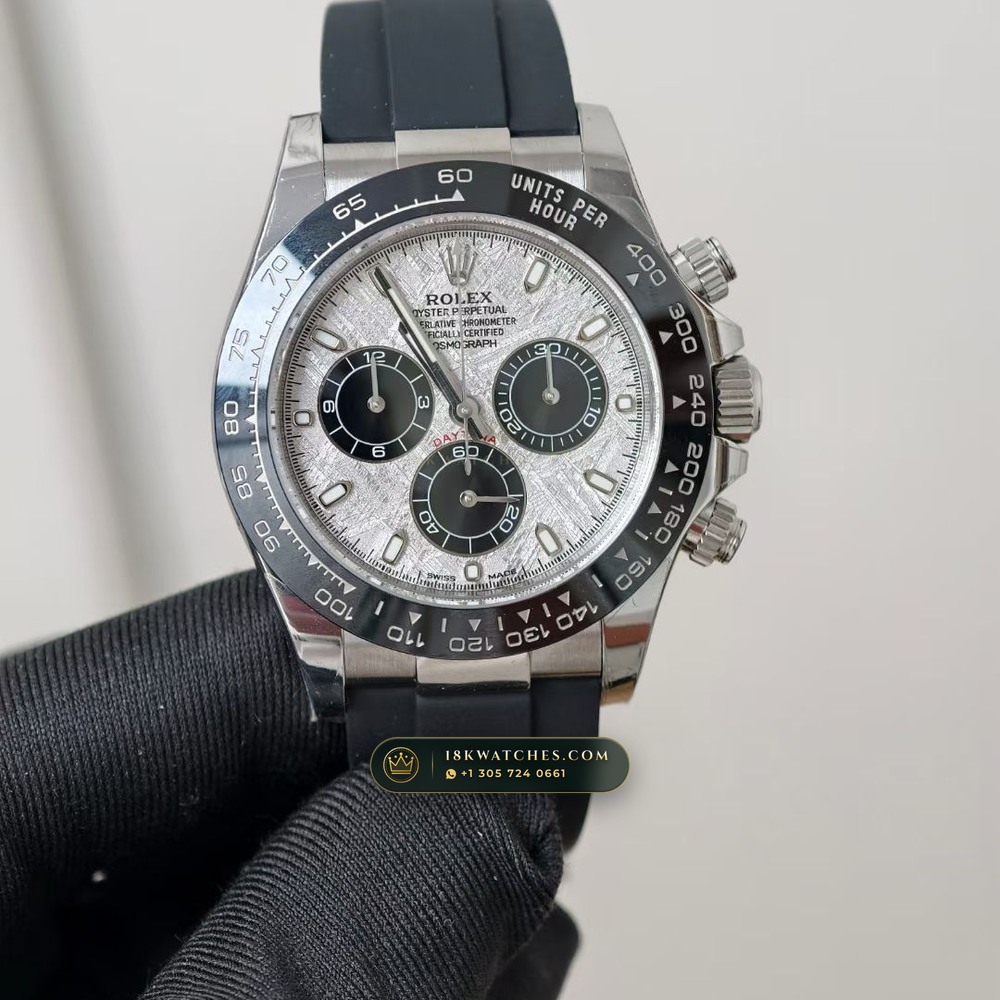 Rolex Cosmograph Daytona Gibeon Meteorite Dial 18K White Gold Ref. 126509