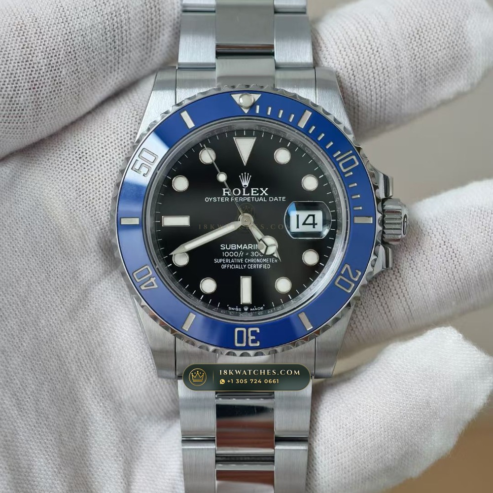 Rolex Submariner Date Graduated Royal Blue Sunburst Dial 18K White Gold Ref. 126619LB