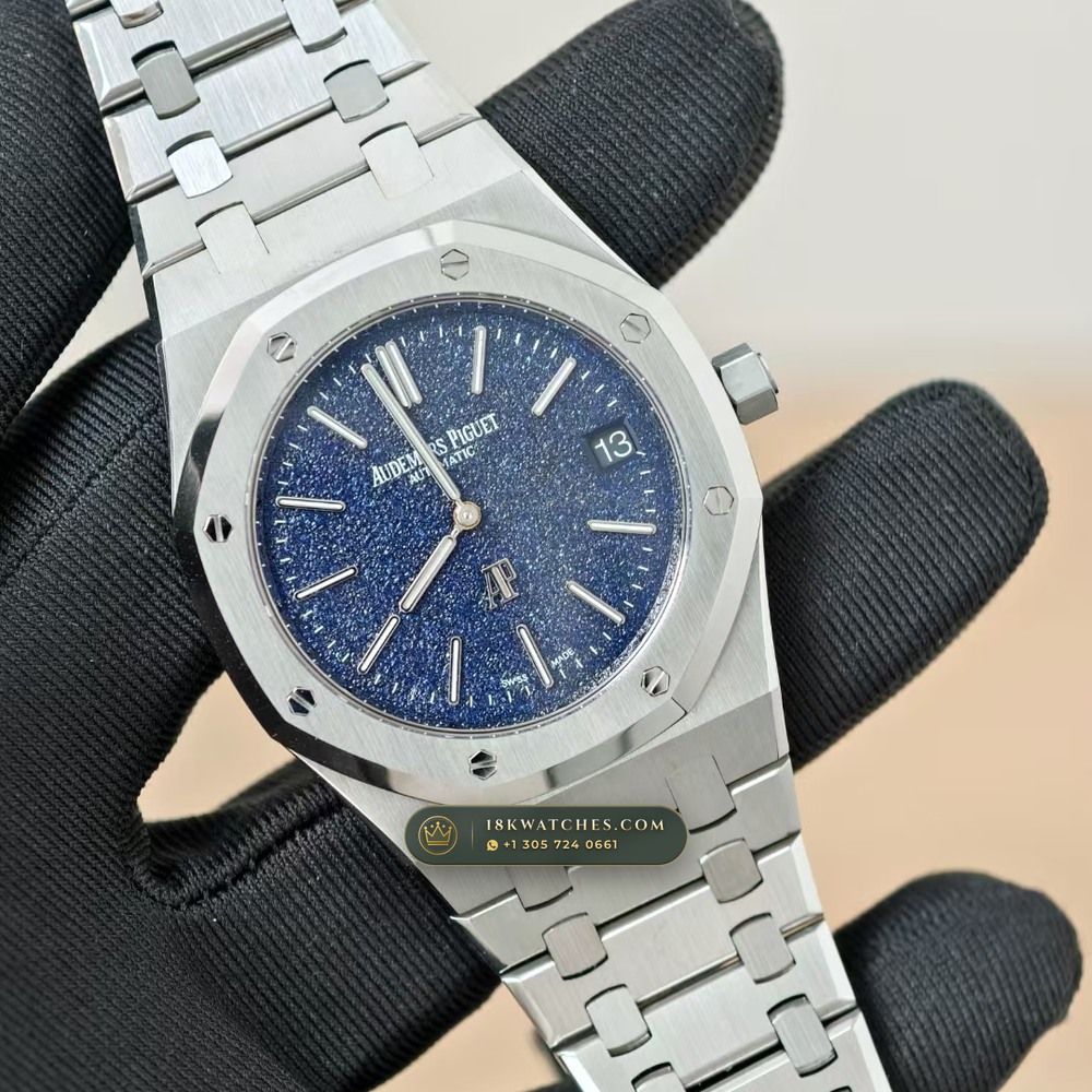 Audemars Piguet Royal Oak Jumbo Extra-Thin 39mm Ref. 16202 — Studio Gallery Plate II in 904L Stainless Steel Custom Architecture (103.7g Verified Mass, Audemars Piguet Cal. 7121)