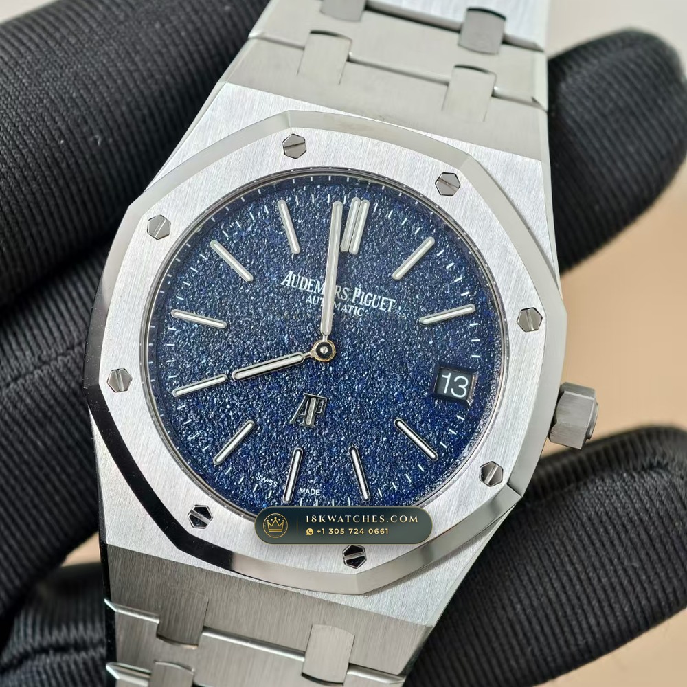 Audemars Piguet Royal Oak Jumbo Extra-Thin 39mm Ref. 16202 — Studio Gallery Plate III in 904L Stainless Steel Custom Architecture (103.7g Verified Mass, Audemars Piguet Cal. 7121)