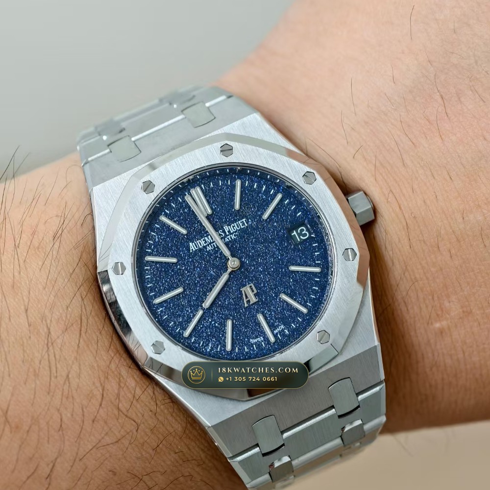 Audemars Piguet Royal Oak Jumbo Extra-Thin 39mm Ref. 16202 — Studio Gallery Plate VIII in 904L Stainless Steel Custom Architecture (103.7g Verified Mass, Audemars Piguet Cal. 7121)