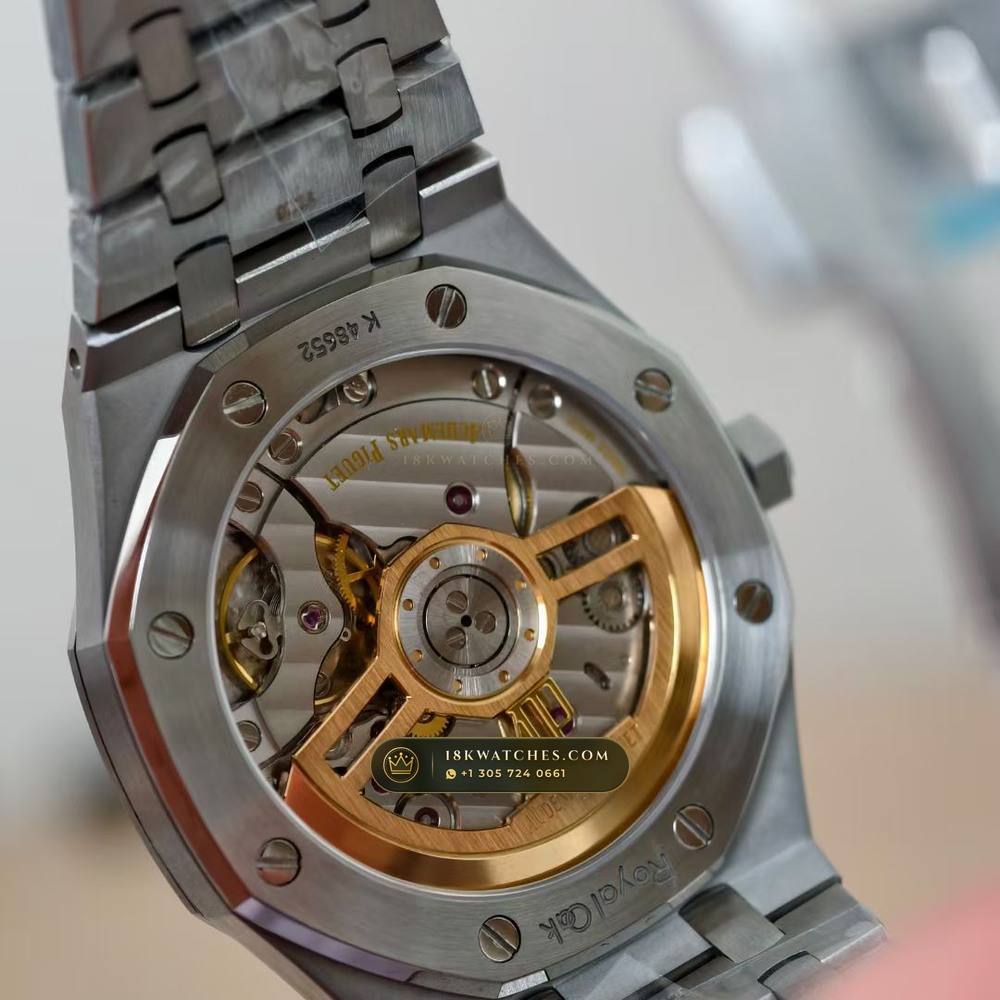 Audemars Piguet Royal Oak Selfwinding 41mm Hand-Chamfered Bevel Spec Ref. 15500ST — Studio Gallery Plate IX in 904L Stainless Steel Custom Architecture (166.6g Verified Mass, Audemars Piguet Cal. 4302 - 70h Power Reserve)