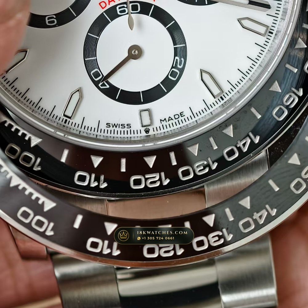 Rolex Cosmograph Daytona High-Contrast White & Black Panda Chronograph Dial Ref. 126500 — Studio Gallery Plate III in 904L Stainless Steel Custom Architecture (143.8g Verified Mass, Rolex Manufacture Cal. 4131 - 72h Power Reserve)