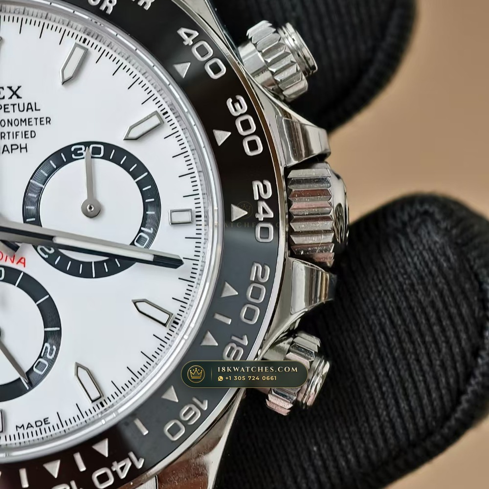 Rolex Cosmograph Daytona High-Contrast White & Black Panda Chronograph Dial Ref. 126500 — Studio Gallery Plate IV in 904L Stainless Steel Custom Architecture (143.8g Verified Mass, Rolex Manufacture Cal. 4131 - 72h Power Reserve)