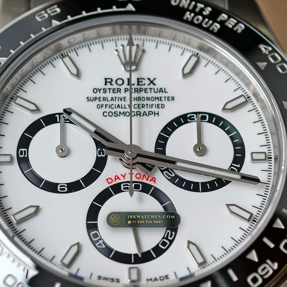 Rolex Cosmograph Daytona High-Contrast White & Black Panda Chronograph Dial Ref. 126500 — Studio Gallery Plate V in 904L Stainless Steel Custom Architecture (143.8g Verified Mass, Rolex Manufacture Cal. 4131 - 72h Power Reserve)