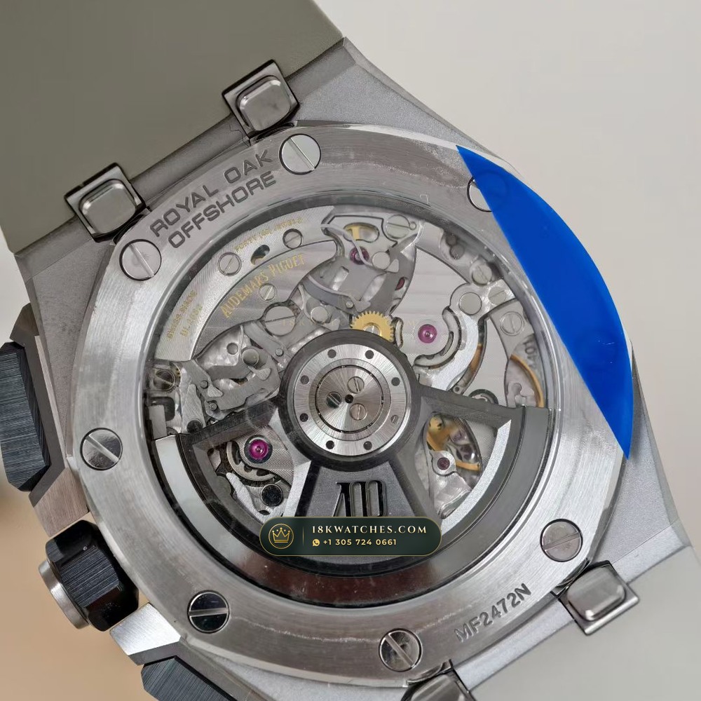 Audemars Piguet Royal Oak Offshore Selfwinding Chronograph 43mm Ref. 26420SO.OO.A600CA.01 — Studio Gallery Plate VII in 904L Stainless Steel Custom Architecture (174.6g Verified Mass, Audemars Piguet Cal. 4401 Flyback Chronograph)