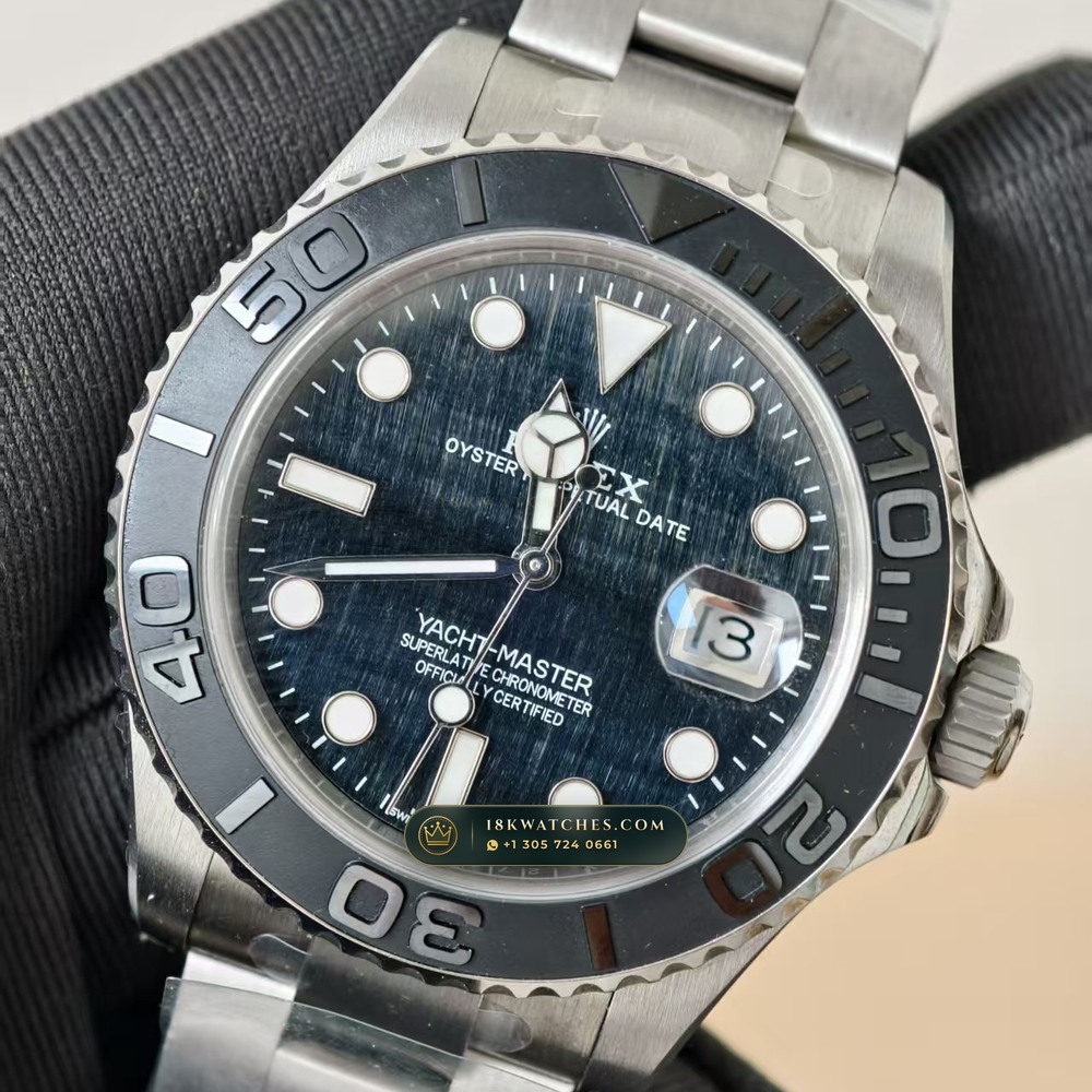 Rolex Yacht-Master 42 RLX Titanium Falcon Eye Stone Dial Geneva Atelier Spec Ref. 226627 — Studio Gallery Plate II in Grade 5 Titanium Monobloc (101.4g Verified Mass, Rolex Manufacture Cal. 3235 - 70h Power Reserve)