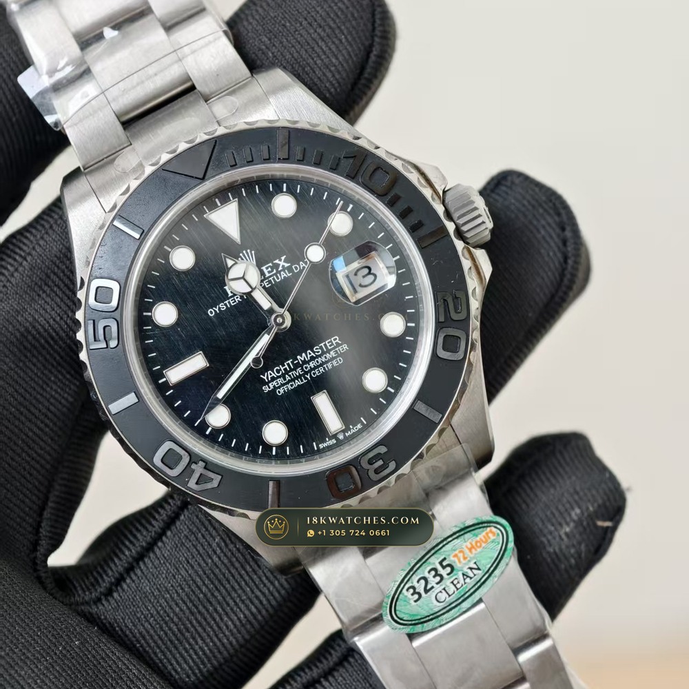 Rolex Yacht-Master 42 RLX Titanium Falcon Eye Stone Dial Geneva Atelier Spec Ref. 226627 — Studio Gallery Plate III in Grade 5 Titanium Monobloc (101.4g Verified Mass, Rolex Manufacture Cal. 3235 - 70h Power Reserve)