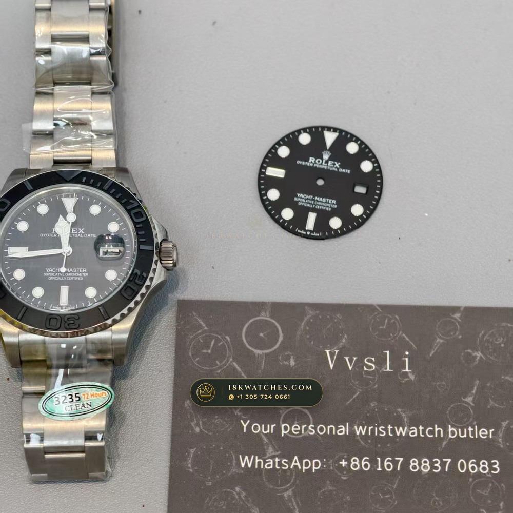 Rolex Yacht-Master 42 RLX Titanium Falcon Eye Stone Dial Geneva Atelier Spec Ref. 226627 — Studio Gallery Plate VIII in Grade 5 Titanium Monobloc (101.4g Verified Mass, Rolex Manufacture Cal. 3235 - 70h Power Reserve)