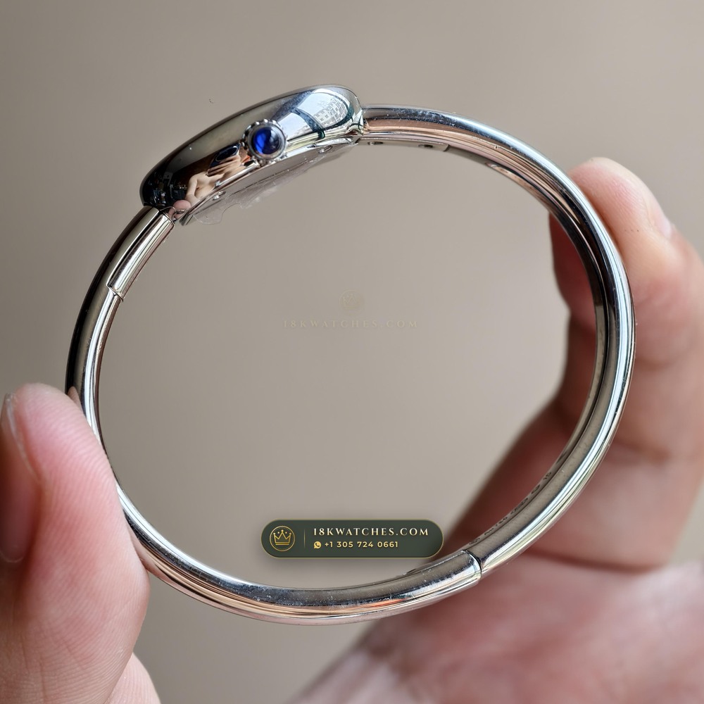 Cartier Baignoire Size 15 Bangle 18K White Gold Ref. WGBA0019 — Studio Gallery Plate VI in 18K White Gold Au750 (62.4g Verified Mass, Cartier Precision Horological Movement)