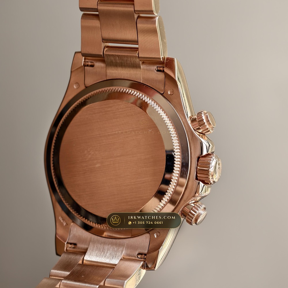 Rolex Cosmograph Daytona 18K Everose Gold Ref. 126505 — Studio Gallery Plate VI in 18K Rose Gold Au750 (216.8g Verified Mass, Rolex Manufacture Cal. 4131 - 72h Power Reserve)
