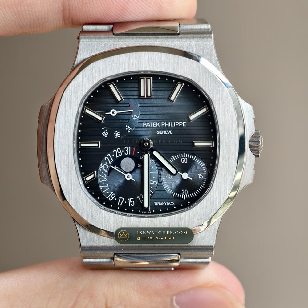 Patek Philippe Nautilus Moonphase & Power Reserve Tiffany Blue Dial Ref. 5712/1A-001