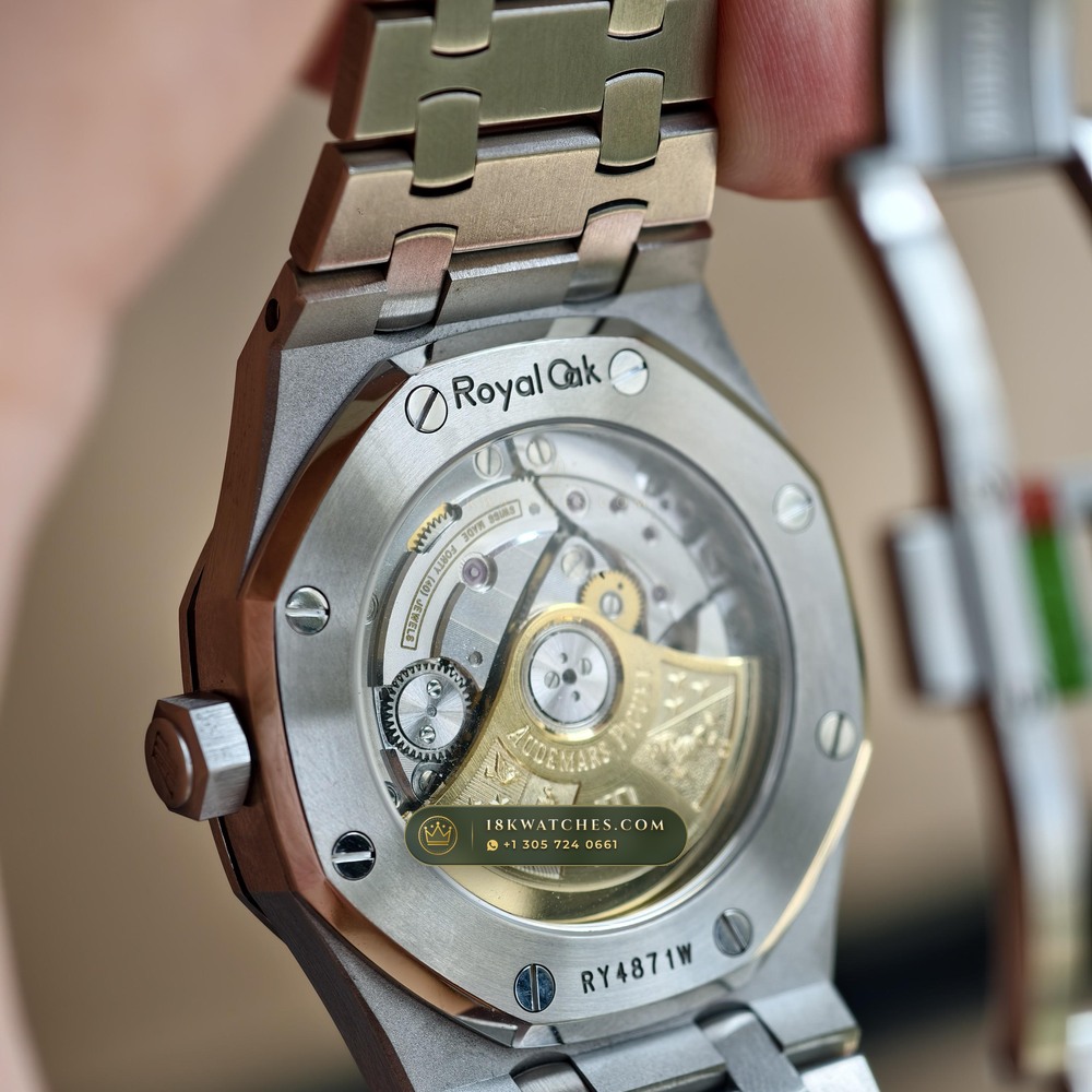 Audemars Piguet Royal Oak Selfwinding 37mm Ref. 15450ST — Studio Gallery Plate VII in 904L Stainless Steel Custom Architecture (132.7g Verified Mass, Audemars Piguet Cal. 3120 / Cal. 5900)
