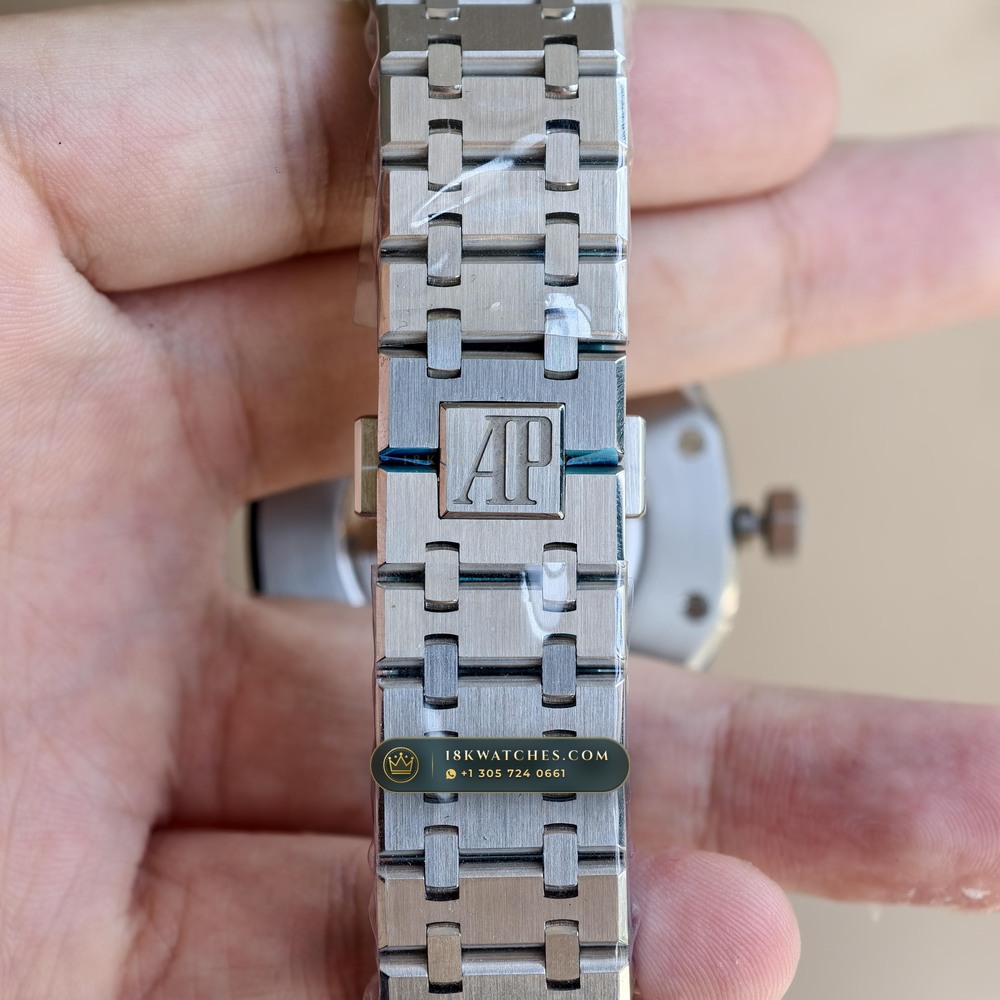 Audemars Piguet Royal Oak Double Balance Wheel Openworked 41mm Salmon Dial Ref. 15407ST.OO.1220ST.02 — Studio Gallery Plate XII in 904L Stainless Steel Custom Architecture (162.1g Verified Mass, Audemars Piguet Cal. 3132 Dual-Balance Openworked)