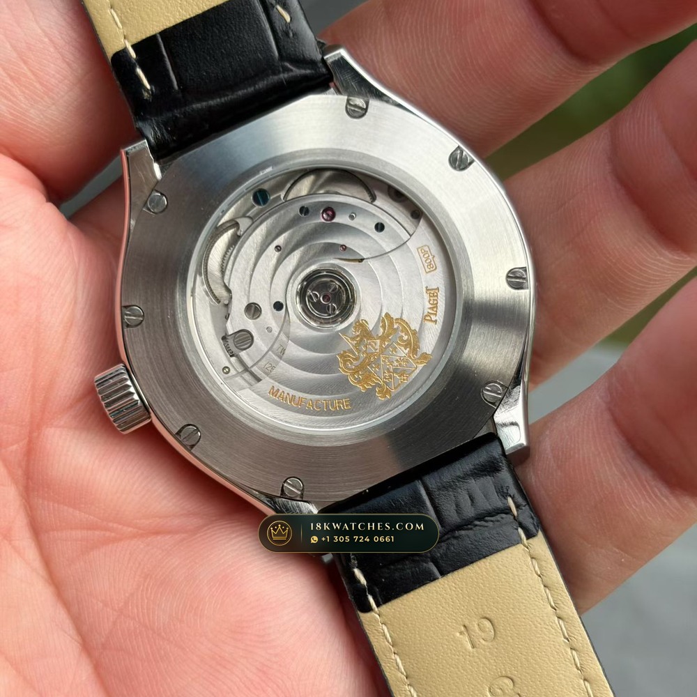 Piaget Polo Date 42mm Horizontal Guilloche Blue Dial Ref. G0A41002 — Studio Gallery Plate III in 904L Stainless Steel Custom Architecture (134.2g Verified Mass, Piaget Manufacture Cal. 1110P)