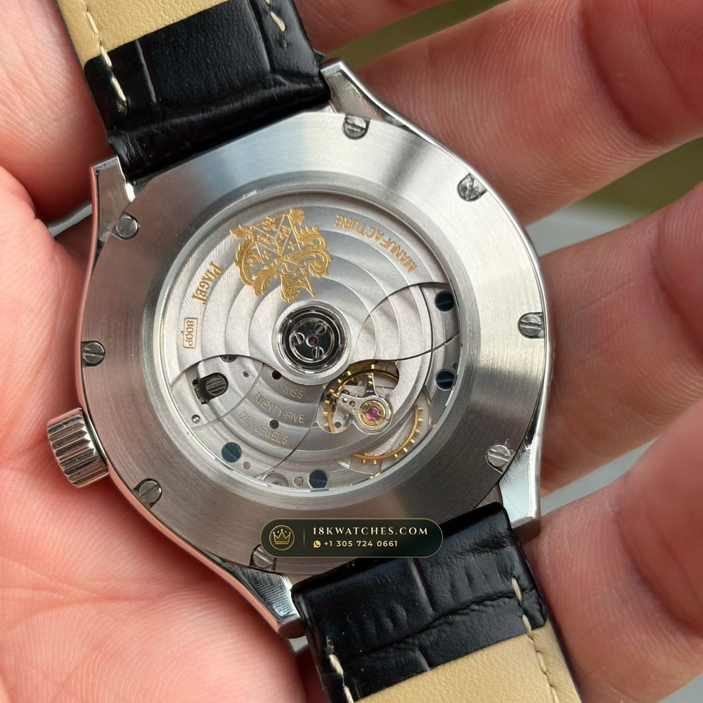 Piaget Polo Date 42mm Horizontal Guilloche Blue Dial Ref. G0A41002 — Studio Gallery Plate IV in 904L Stainless Steel Custom Architecture (134.2g Verified Mass, Piaget Manufacture Cal. 1110P)